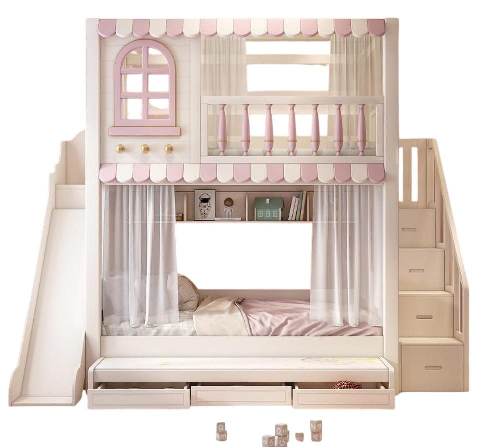 JVmoebel Etagenbett Hochbett Kinderbett Weiß aus Holz - Etagenbett für Jugendliche, Made in Europe JVmoebel Etagenbett Hochbett Kinderbett Weiß aus Holz - Etagenbett für Jugendliche, Made in Europe von JVmoebel