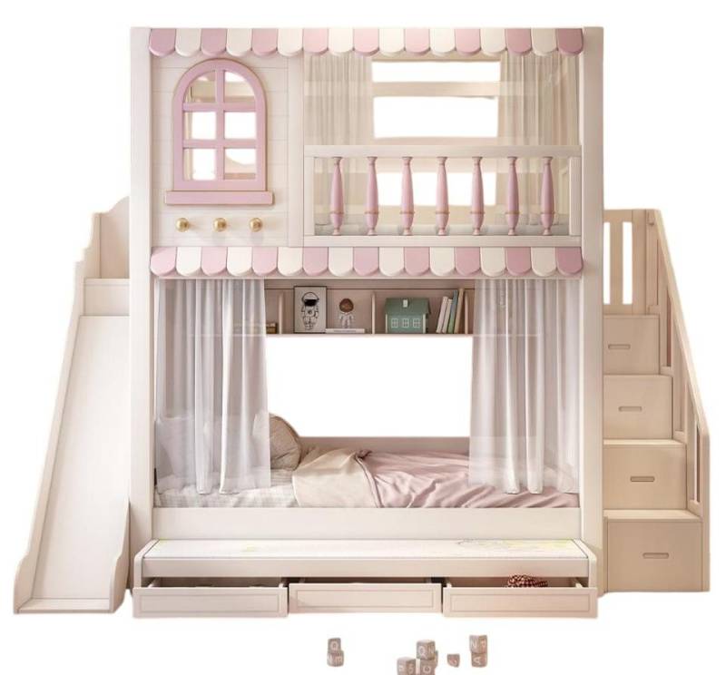 JVmoebel Etagenbett Hochbett Kinderbett Weiß aus Holz - Etagenbett für Jugendliche, Made in Europe JVmoebel Etagenbett Hochbett Kinderbett Weiß aus Holz - Etagenbett für Jugendliche, Made in Europe von JVmoebel