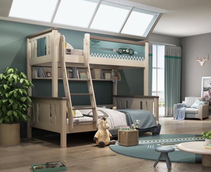 JVmoebel Etagenbett Hochbett für Kinder – Etagenbett Spielbett Doppelstockbett, Made in Europa von JVmoebel