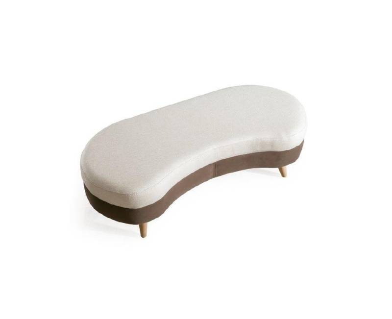 JVmoebel Polsterhocker Weißer Fußhocker Pouf Hocker Ottomane Beistellhocker Wohnzimmer (1 St., 1x nur Couchtisch), Made in Europa von JVmoebel