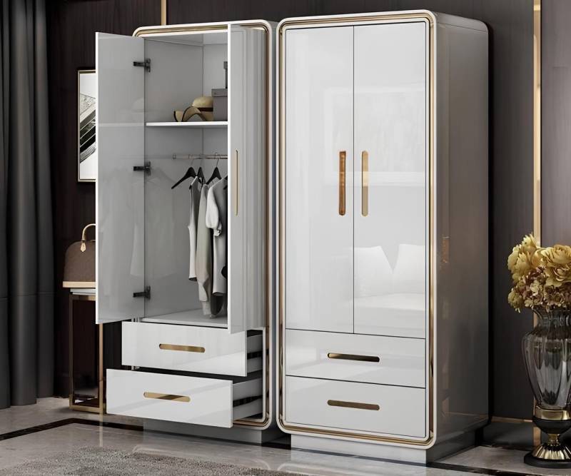 JVmoebel Garderobenschrank Eleganter Hochglanz Kleiderschrank im Designerlook Made in Europa JVmoebel Garderobenschrank Eleganter Hochglanz Kleiderschrank im Designerlook Made in Europa von JVmoebel