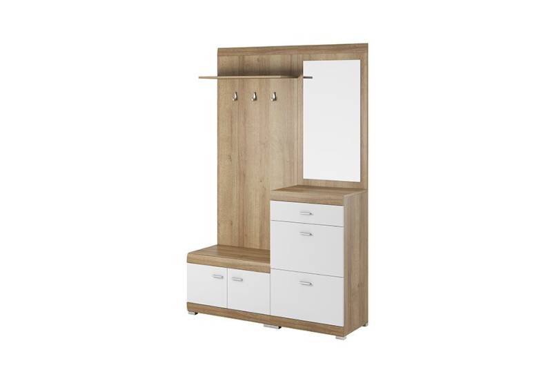 JVmoebel Garderobenschrank Garderobe Garderobenset Flur Dielen Set Tür Neu Garderoben von JVmoebel