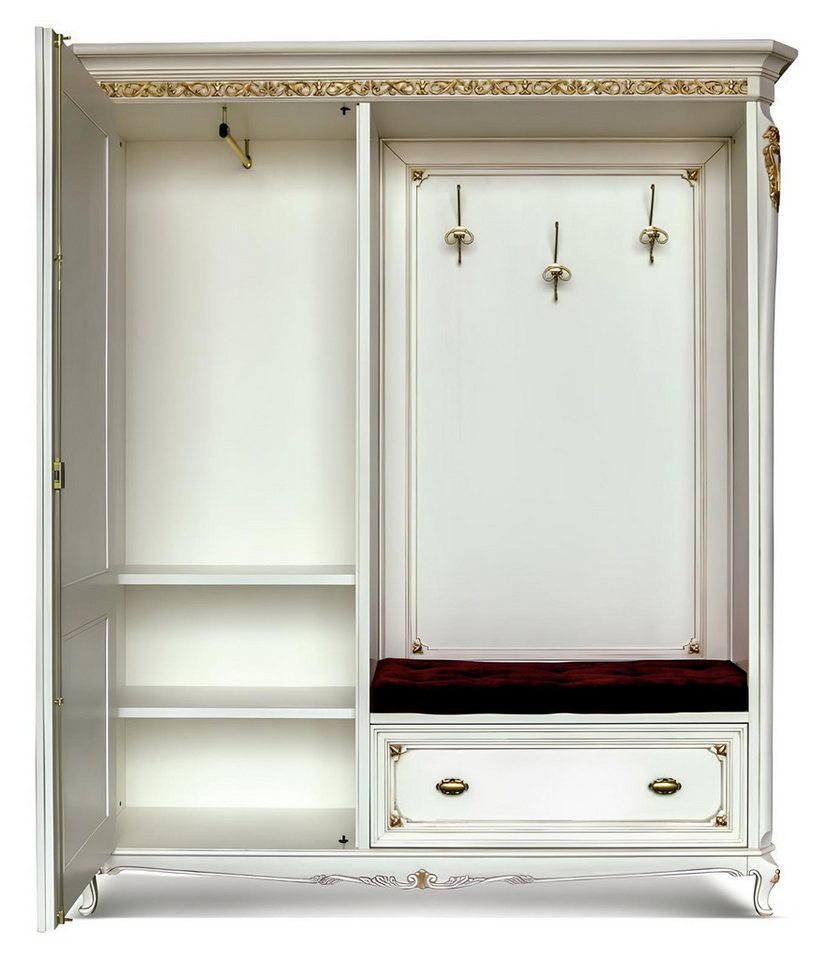 JVmoebel Garderobenschrank Kleiderständer mit Spiegel für Flur und Oberbekleidung, Italienisch Made in Europa von JVmoebel