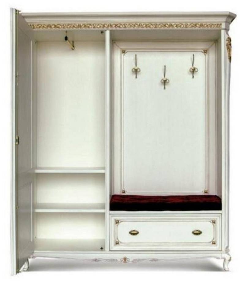 JVmoebel Garderobenschrank Kleiderständer Oberbekleidung Kleiderschrank Flur Spiegel Italienische Made in Europa von JVmoebel