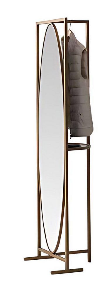 JVmoebel Garderobenständer Eleganter Kleiderständer mit Spiegel aus Holz & Metall in Braun, Made in Europe JVmoebel Garderobenständer Eleganter Kleiderständer mit Spiegel aus Holz & Metall in Braun, Made in Europe von JVmoebel