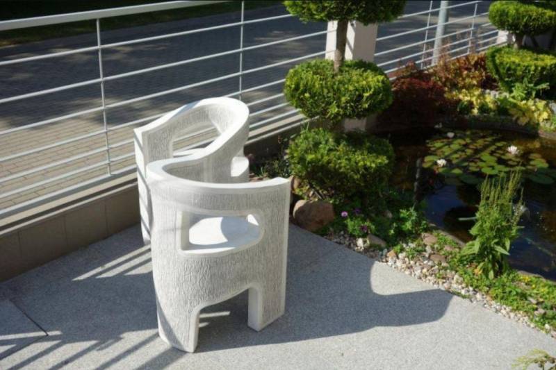JVmoebel Gartenbank Antik Stil Stein Sessel Bank Stuhl Garten Terrase Edler Design Thron (1-St., 1x Sitzbank), Made in Europa von JVmoebel