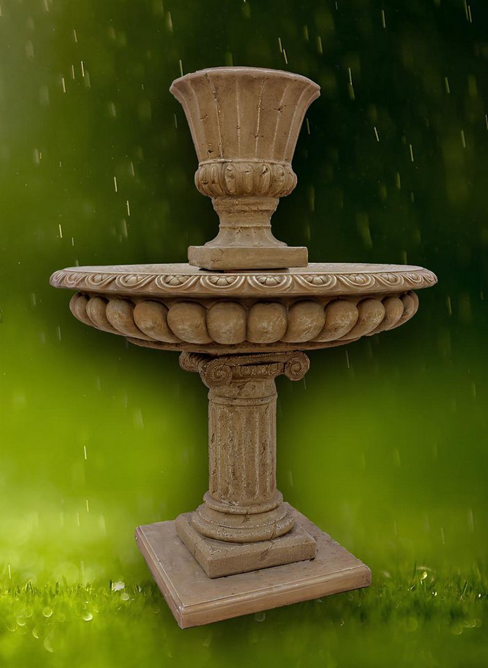 JVmoebel Gartenbrunnen Springbrunnen Fontäne Zierbrunnen Garten Deko Brunnen Steinguss, (Artikel 1080), Made in Europa von JVmoebel