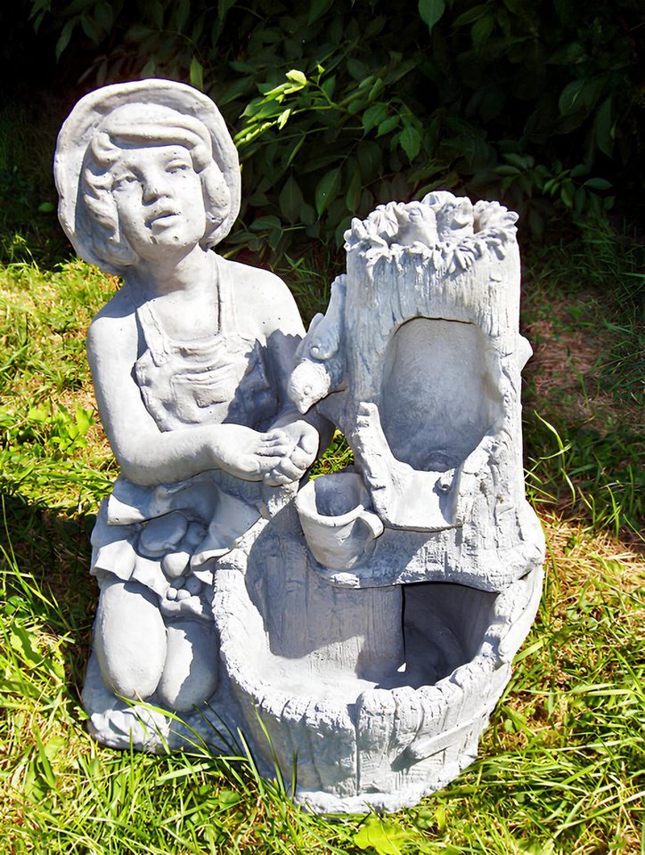 JVmoebel Gartenbrunnen Springbrunnen Fontäne Zierbrunnen Garten Deko Steinguss Brunnen, (Artikel 1025), Made in Europa von JVmoebel