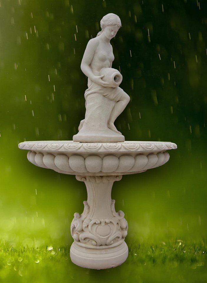 JVmoebel Gartenbrunnen Springbrunnen Fontäne Zierbrunnen Garten Deko Steinguss Brunnen, (Artikel 1072), Made in Europa von JVmoebel