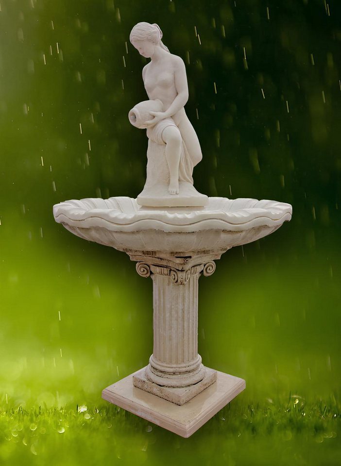 JVmoebel Gartenbrunnen Springbrunnen Fontäne Zierbrunnen Garten Deko Steinguss Brunnen, (Artikel 1083), Made in Europa von JVmoebel