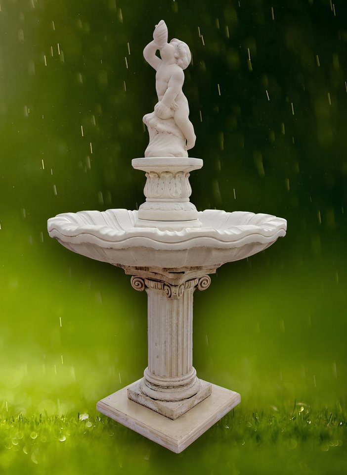 JVmoebel Gartenbrunnen Springbrunnen Fontäne Zierbrunnen Garten Deko Wasserspiel Steinguss, (Artikel 1084), Made in Europa von JVmoebel