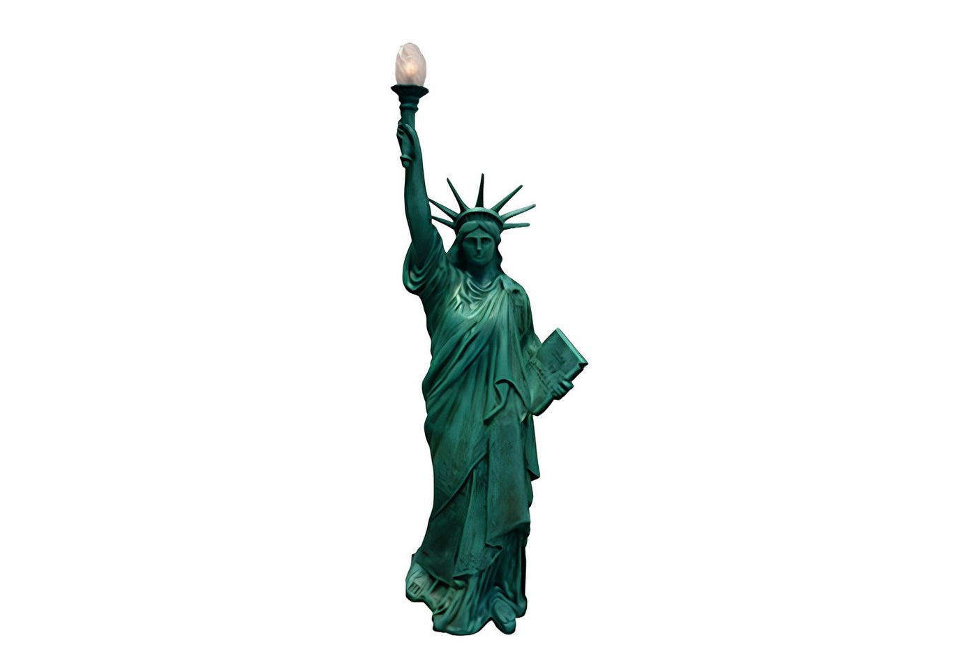JVmoebel Stehlampe Gartenfigur Brunnen handgefertigt Deko Gartenschmuck, Made in Europa von JVmoebel