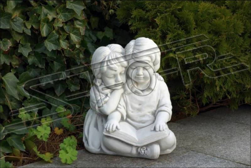 JVmoebel Gartenfigur Junge & Mädchen Lesen Garten Dekoration Kinder Figur Statue Sofort, (1 St., 1x Gartenfigur) von JVmoebel