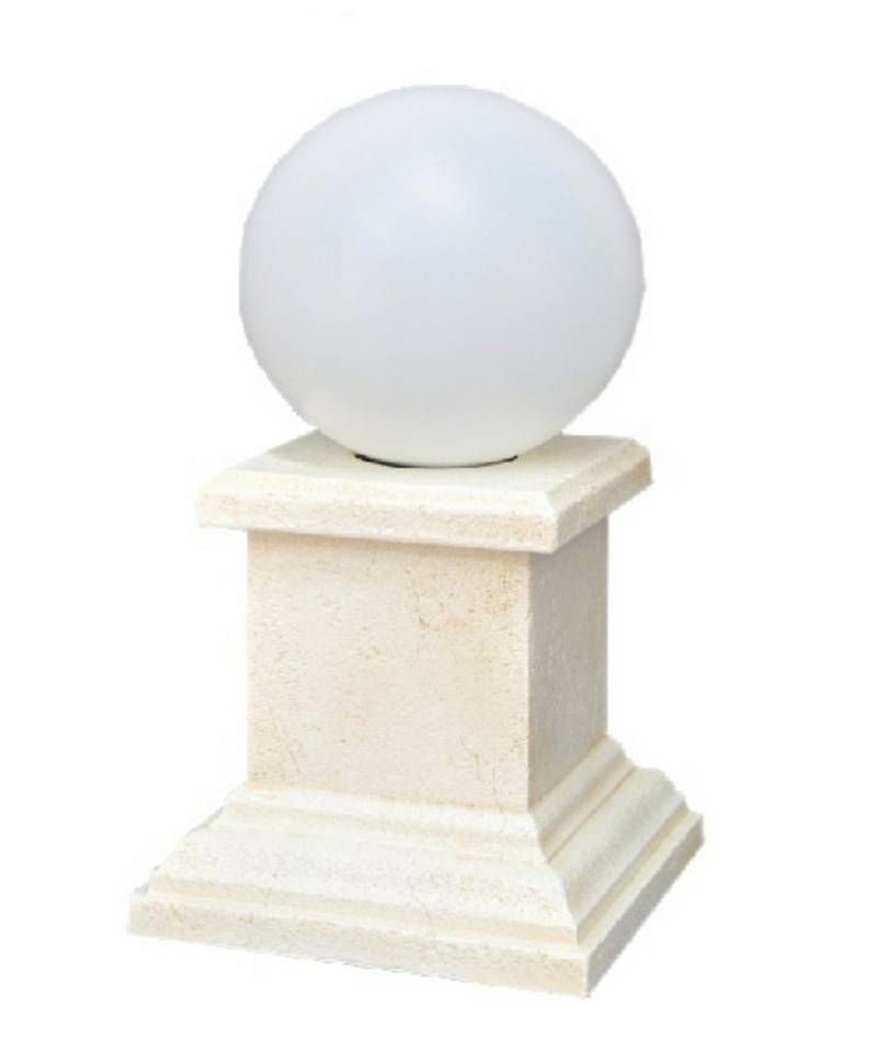 JVmoebel Gartenleuchte Säule Lampe Steh Leuchte Skulptur Stand Leuchten Figur Säulenlampe, Made in Europa von JVmoebel