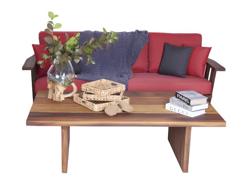 JVmoebel Gartenlounge-Set Luxuriöse Gartenmöbel Set Dreisitzer Sofa Couch Terrassenmöbel, (2-tlg., 2tlg Gartenmöbel Set (Sofa 3 Sitzer + Couchtisch), Made in Europa von JVmoebel