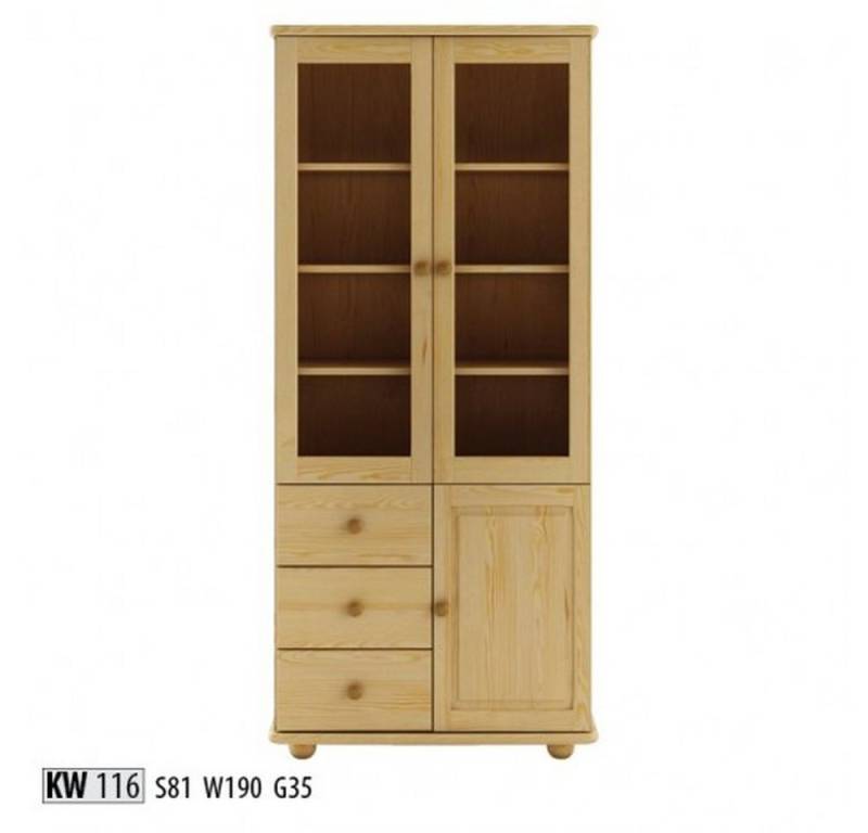 JVmoebel Glasvitrine Echtholz Vitrine Wohnzimmer Schrank mit Glasfront Anrichte Made in Europa JVmoebel Glasvitrine Echtholz Vitrine Wohnzimmer Schrank mit Glasfront Anrichte Made in Europa von JVmoebel