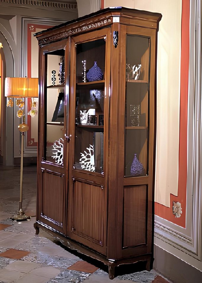 JVmoebel Vitrine Anrichte Kommode Vitrine Kommoden Schrank Schränke Holz Massivholz Made in Italy von JVmoebel