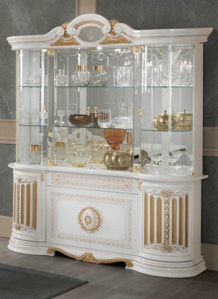JVmoebel Glasvitrine Schrank Vitrinen Schau Schränke Design Italienische Möbel Sofort (1-St) Made in Europa von JVmoebel