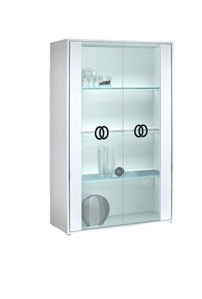 JVmoebel Glasvitrine Moderne Vitrine Wohnzimmermöbel Designer Schrank LED Brandneu (Vitrine) Made in Italy von JVmoebel