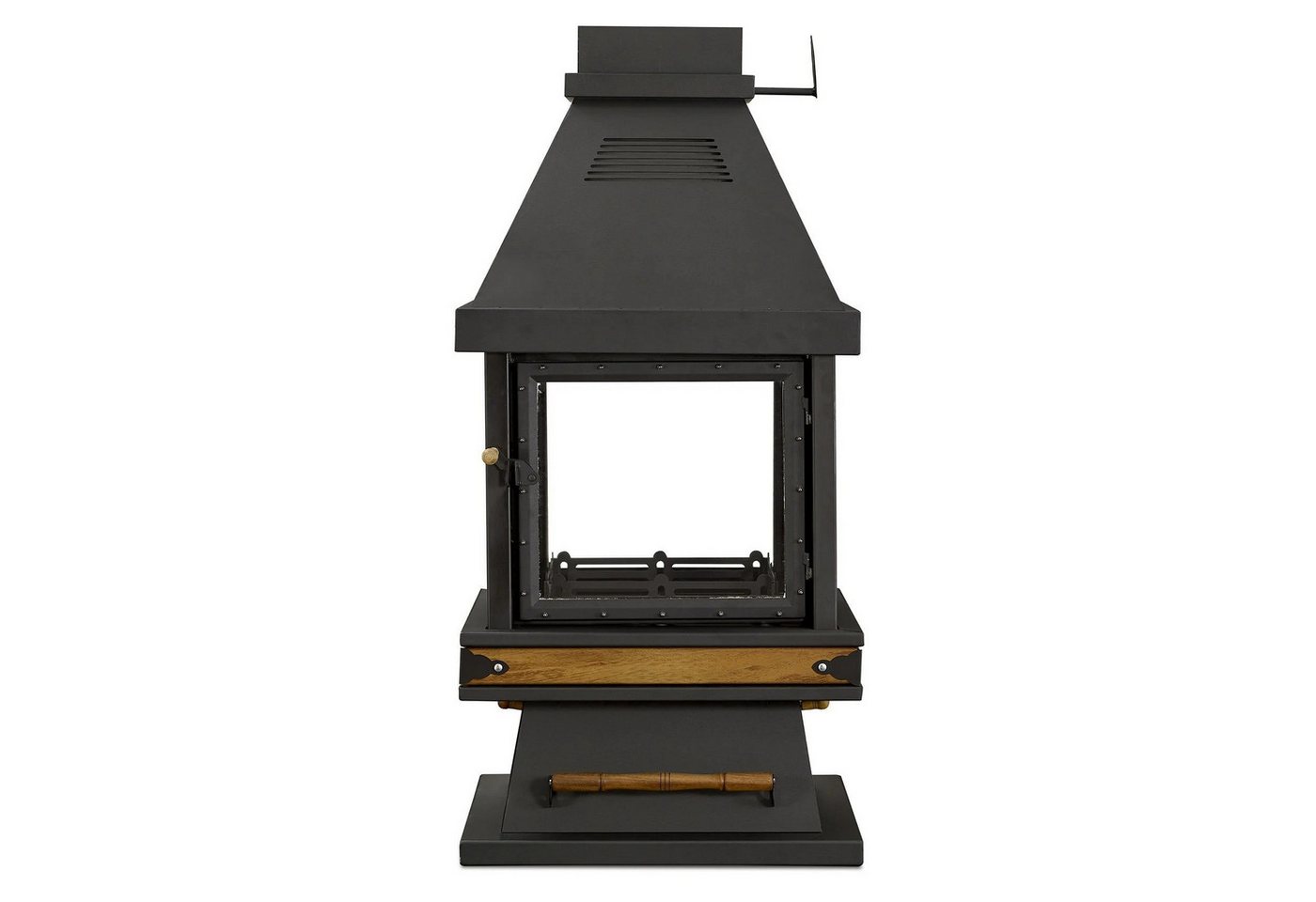 JVmoebel Grillkamin Eleganter schwarzer Edelstahl-Holz-Kamin in modernem Design, Freistehender Kamin, Made in Europe JVmoebel Grillkamin Eleganter schwarzer Edelstahl-Holz-Kamin in modernem Design, Freistehender Kamin, Made in Europe von JVmoebel