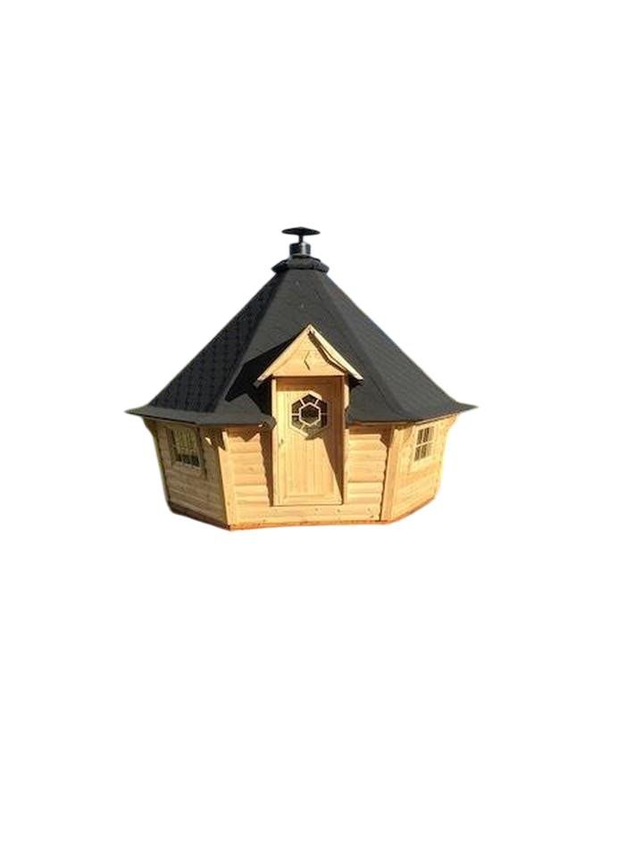 JVmoebel Grillkota Feuerhütte Grillhaus 9,2 m² - Perfekt für BBQ und gemütliche Abende, Made in Europe von JVmoebel