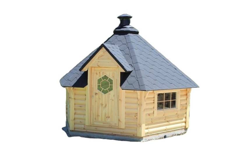 JVmoebel Grillkota Hütte Grillhütte Haus Finnische Grills Grillhaus für Garten, BxT: 4.6x5.98 cm, (1x Sauna), Made in Europa von JVmoebel
