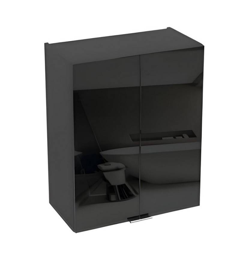 JVmoebel Hängeschrank Badezimmer Wandschrank Badezimmer Wandhängeschrank Schwarz (Wandschrank) Made in Europa von JVmoebel