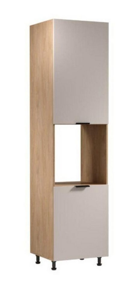 JVmoebel Hochschrank Küchenschrank Hochschrank Stauraummodul Holz Beige für Küchenzeile (1-St., Hochschrank) Made in Europe von JVmoebel
