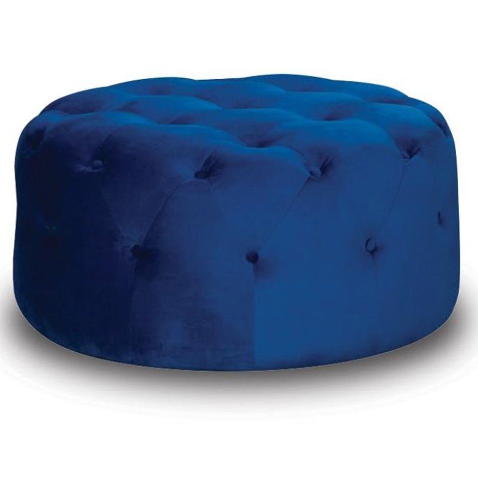 JVmoebel Hocker, Hocker Fußstütze Hocker Sitz Wohnzimmer Stoff Blau Luxus Sitzmöbel Neu von JVmoebel