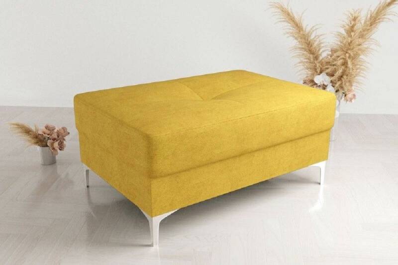 JVmoebel Polsterhocker Ottomane Couch Textil Sitz Fußhocker Polster Bank Beistellhocker Braun, Made in Europa von JVmoebel