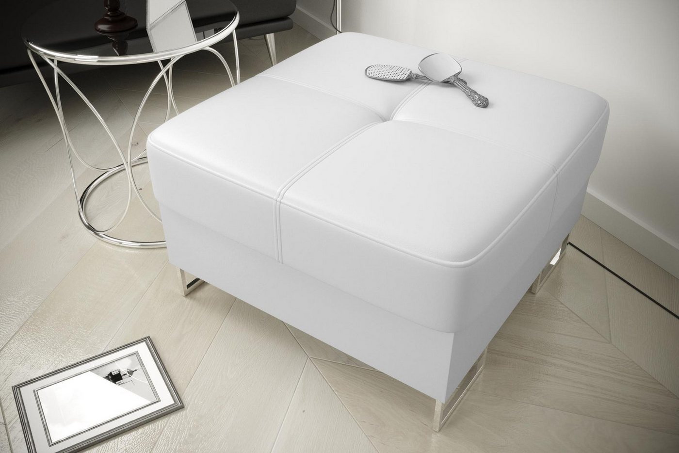 JVmoebel Hocker Bank Textil Stoff Holz Stil Sitz Polster Bank Polster Sitz, Made in Europe JVmoebel Hocker Bank Textil Stoff Holz Stil Sitz Polster Bank Polster Sitz, Made in Europe von JVmoebel