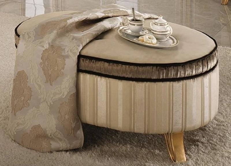JVmoebel Polsterhocker Design Polster Hocker Fußhocker Ottomane Sitz Chaise Gepolstert, Made in Italy von JVmoebel