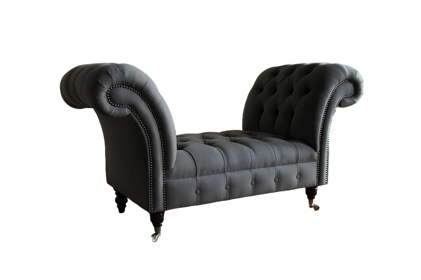 JVmoebel Polsterbank Design Sofa Sessel Couch Hocker Polster Ottomane Textil Samt Fußhocker (1-St., Hocker), Made in Europa von JVmoebel