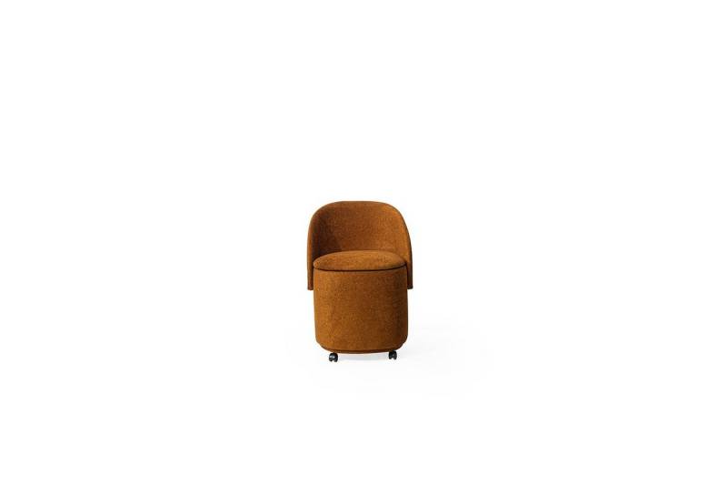 JVmoebel Hocker Designer Oranger Polstersessel mit Stauraum für Esszimmer (1 St), Made in Europa von JVmoebel