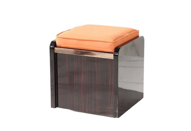 JVmoebel Hocker Designer Sitz Polster Hocker Bank Stoff Textil Holz Modern Neu (Hocker), Made in Europa von JVmoebel