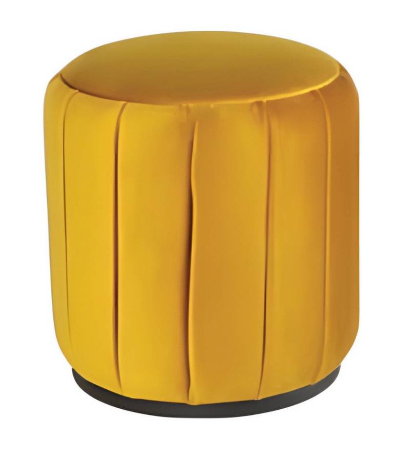 JVmoebel Hocker Gelber Holz-Textil Hocker im modernen Stil, Made in Europe JVmoebel Hocker Gelber Holz-Textil Hocker im modernen Stil, Made in Europe von JVmoebel