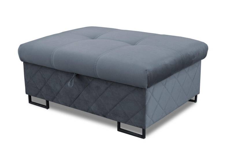JVmoebel Hocker Grau gepolsterte Ottomane für das Wohnzimmer - Sitzpouf und Hocker, Made in Europa JVmoebel Hocker Grau gepolsterte Ottomane für das Wohnzimmer - Sitzpouf und Hocker, Made in Europa von JVmoebel