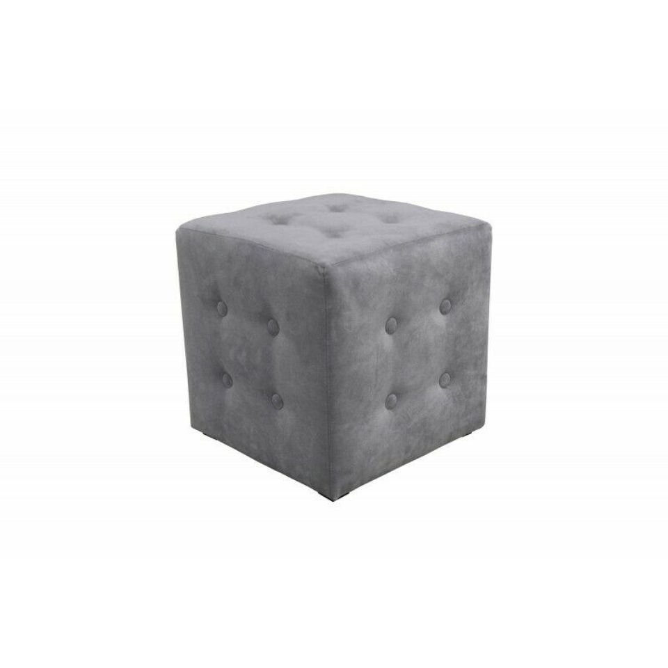 JVmoebel Hocker Grauer Chesterfield Hocker Quatro Fußhocker Sitzpouf (Hocker), Made in Europe von JVmoebel