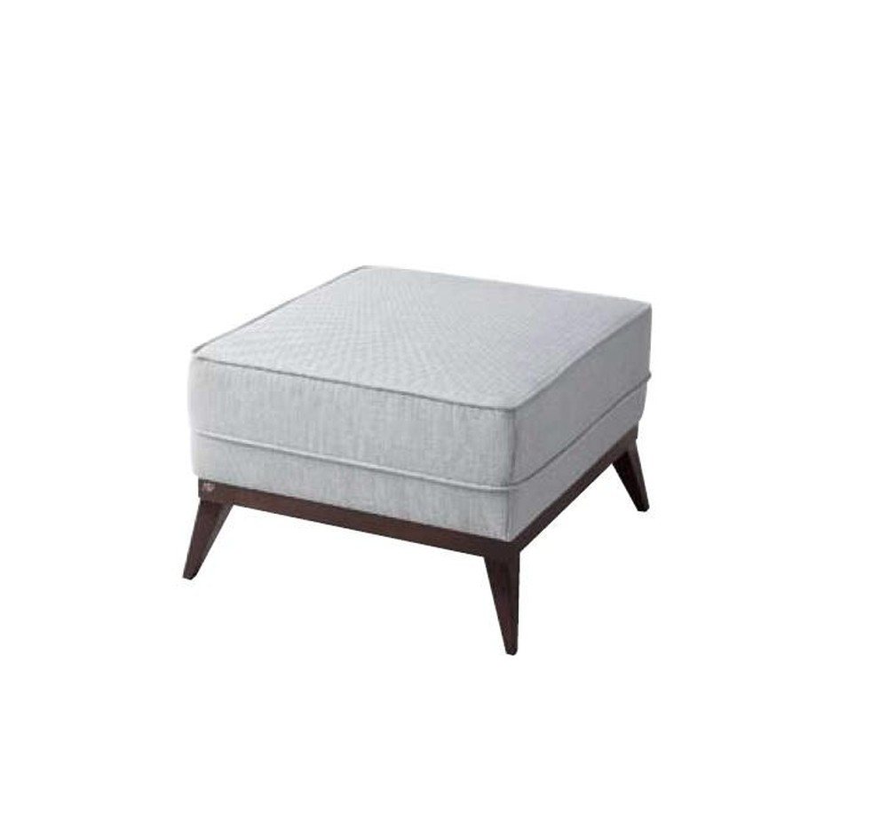 JVmoebel Hocker Grauer Polyester Pouf für das Wohnzimmer - Fußhocker Möbelstück (Hocker), Made in Europa von JVmoebel