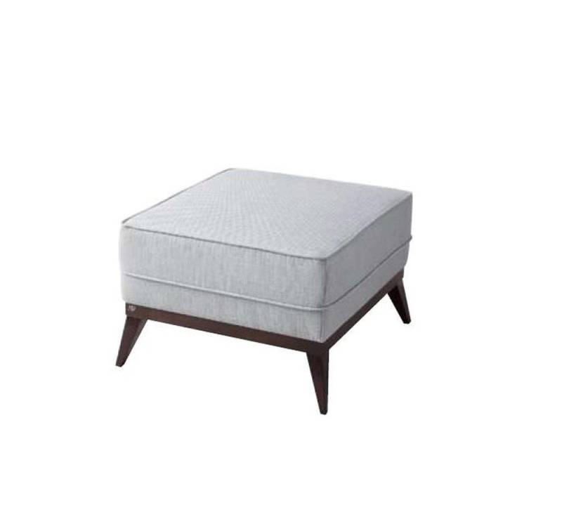 JVmoebel Hocker Grauer Polyester Pouf für das Wohnzimmer - Fußhocker Möbelstück (Hocker), Made in Europa von JVmoebel