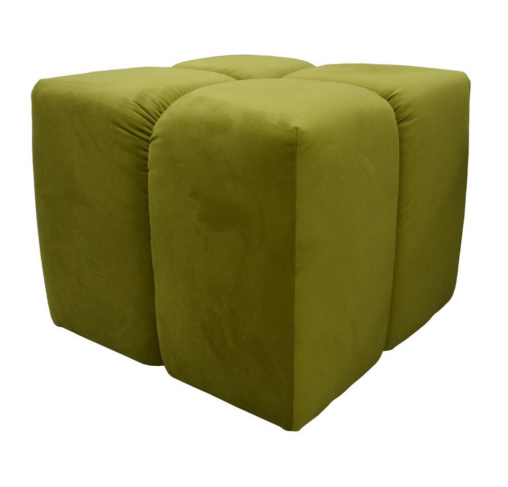 JVmoebel Hocker Grüner Designer Hocker Pouf Ottomane Sitzwürfel Fußhocker (Hocker), Made in Europa von JVmoebel