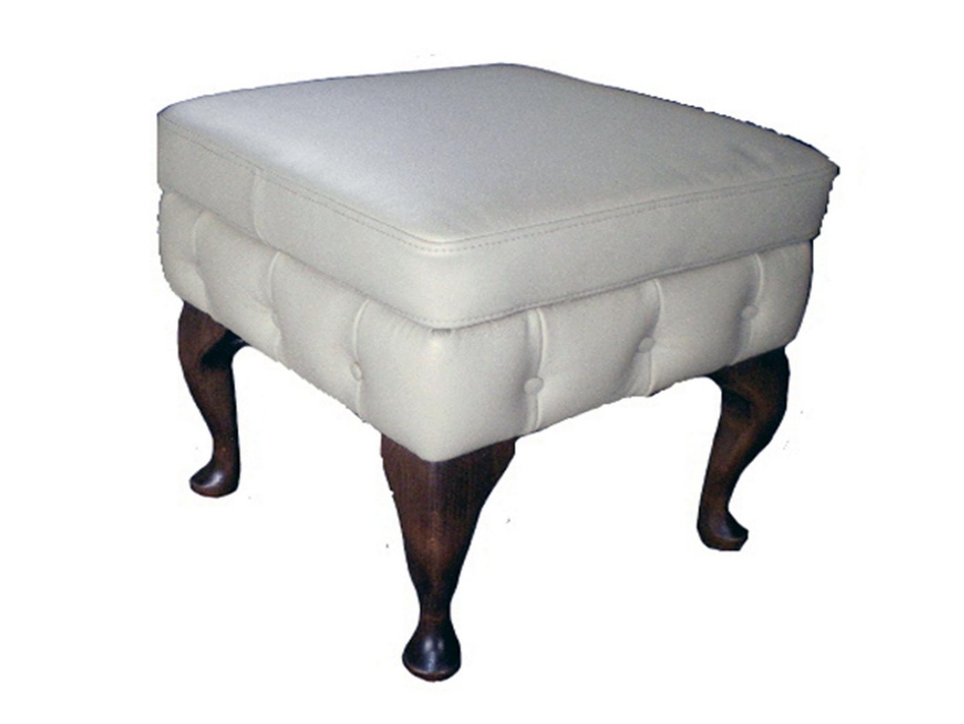 JVmoebel Polsterhocker Hocker Chesterfield Beistellhocker Ottomane Couch Leder Stoff Textil (CHESTER 19 HOCKER CHESTERFIELD), Made in Europa von JVmoebel