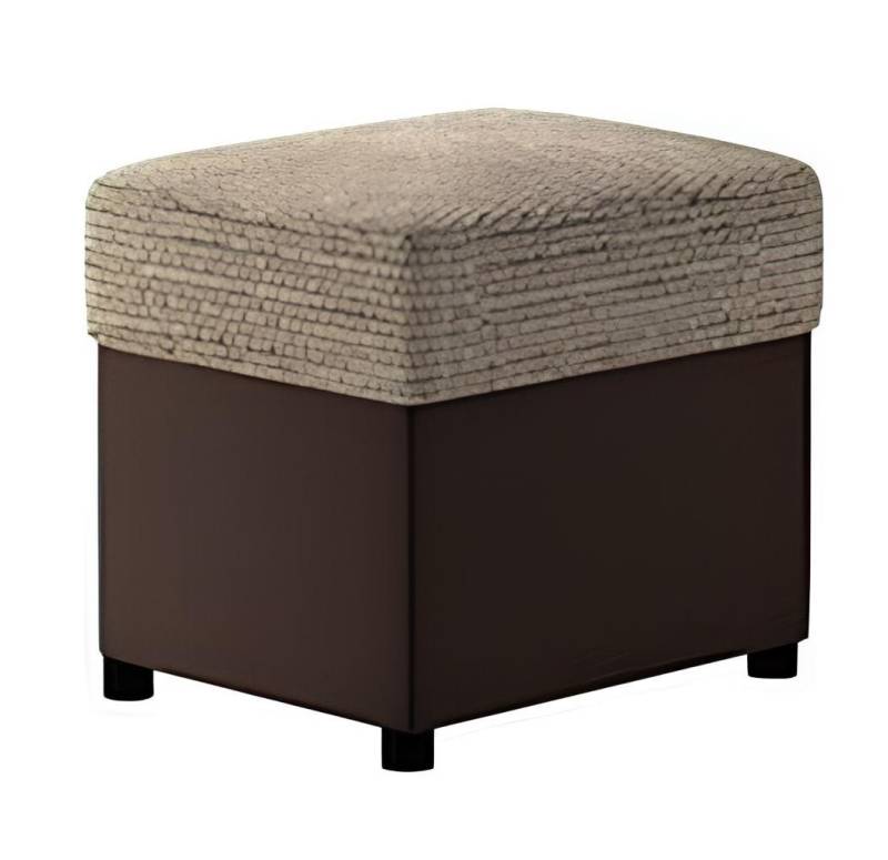 JVmoebel Pouf Hocker Polsterhocker Fuß Ablage Möbel Wohnen Sitzbänke Sitz Textil, Made in Europa von JVmoebel