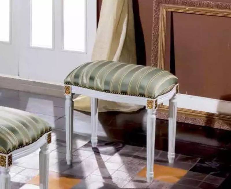 JVmoebel Hocker Klassischer Designer Hocker im textilen Material neu (Hocker), Made in Europa von JVmoebel