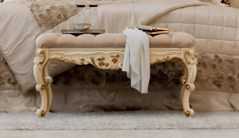 JVmoebel Hocker Luxus Chesterfield Beistellhocker Polster Bank Schlafzimmer (Hocker), Made in Italy von JVmoebel