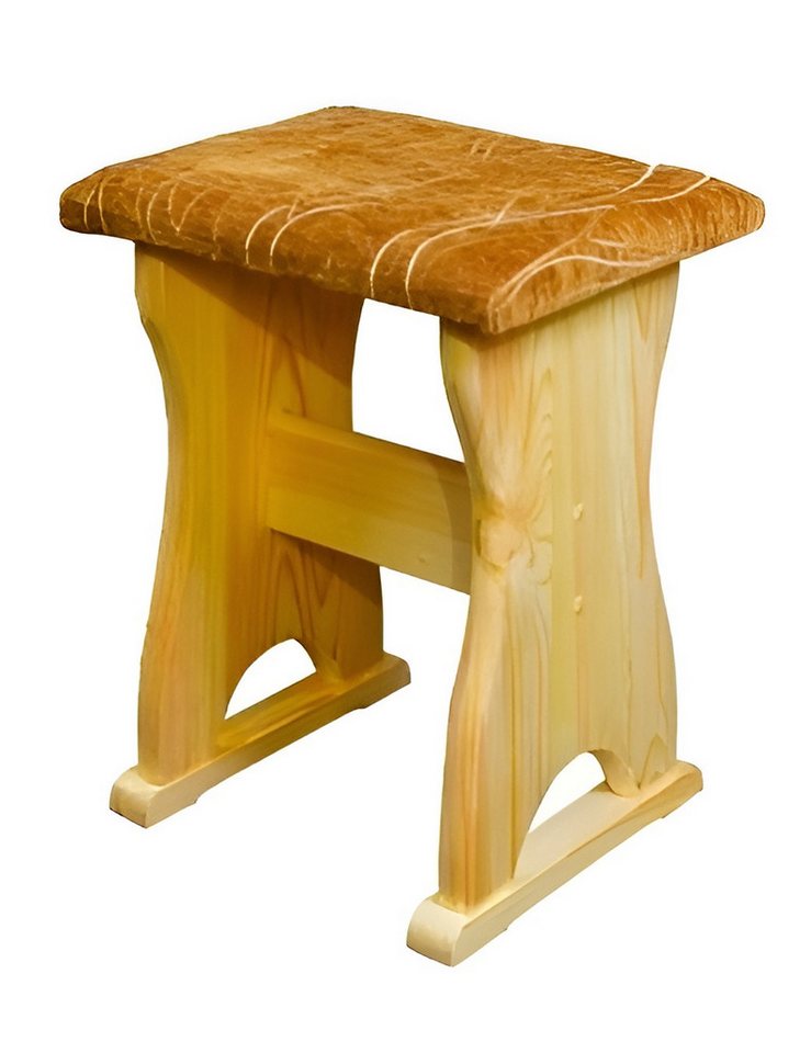 JVmoebel Hocker Massiver Holzhocker aus Kiefer – Handgefertigter Schemel Sofort (1 St), Made in Europa von JVmoebel