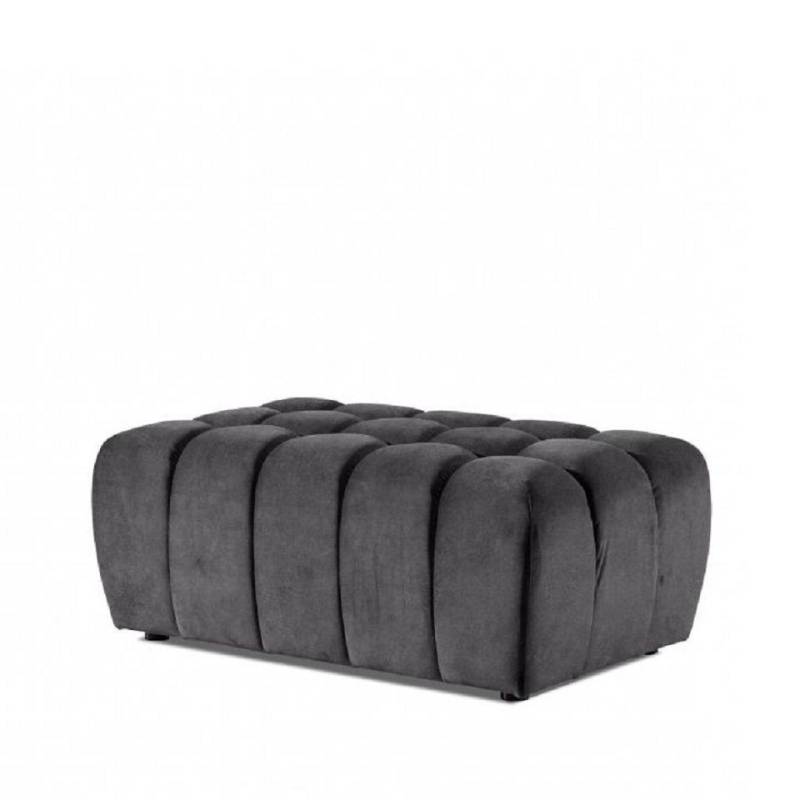 Xlmoebel Hocker Modern Hocker Stoff Textil Chesterfield Design 1-Sitzer (1 St., Hocker), Made in Europa von Xlmoebel