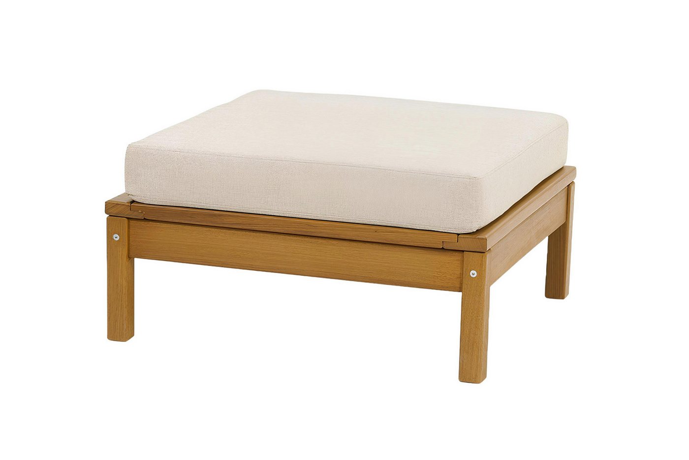 JVmoebel Fußhocker Moderner Gartenhocker Braune Edle Gartenmöbel Luxuriöse Polster Kissen (Hocker), Made in Europa von JVmoebel
