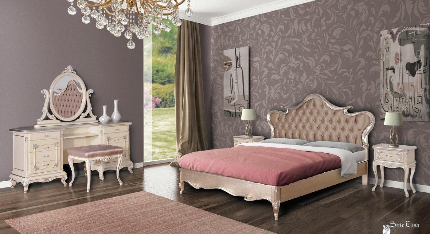 JVmoebel Hocker Rosa gepolsterter Hocker Sitzbank Fußhocker Pouf (Hocker), Made in Europa von JVmoebel