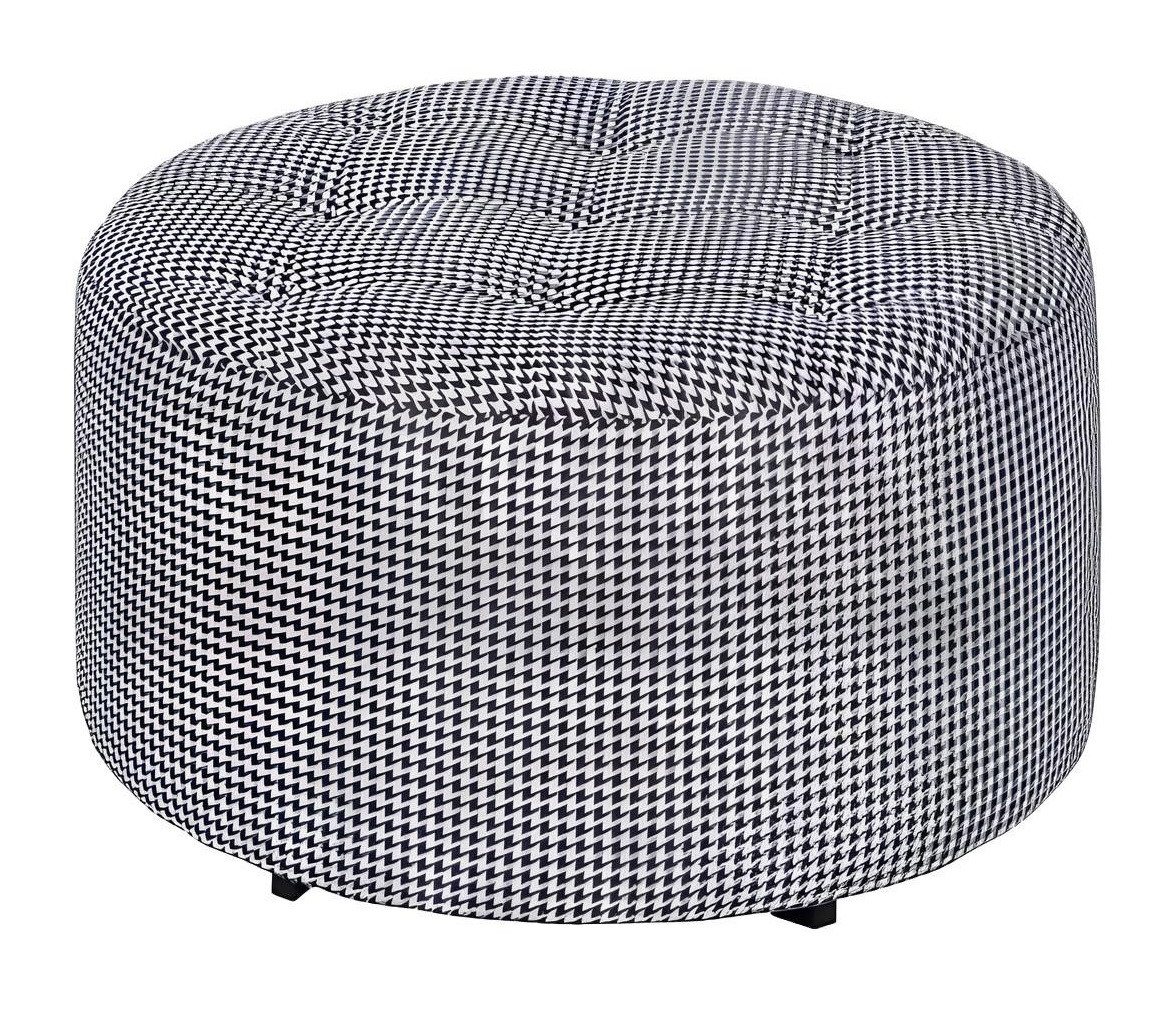 JVmoebel Polsterhocker Runde Hocker Design Polster Fußhocker Ottomane Sitz Textil Chaise (Hocker), Made in Europa von JVmoebel